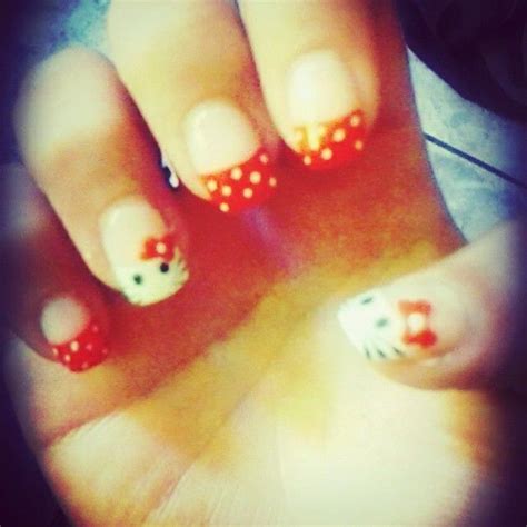 My Red Hello Kitty Nails