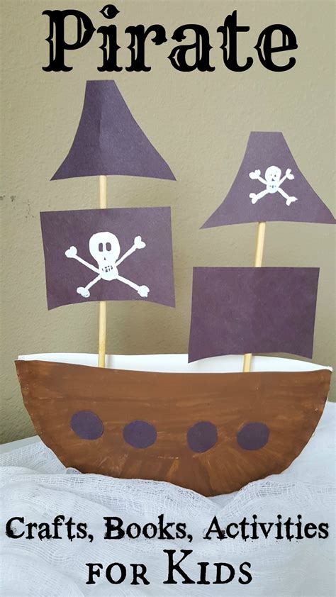 Pirate Ship Paper Plate Craft 3D Project for Kids