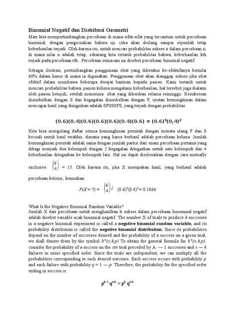 PDF Negative Binomial And Geometric Distributions DOKUMEN TIPS