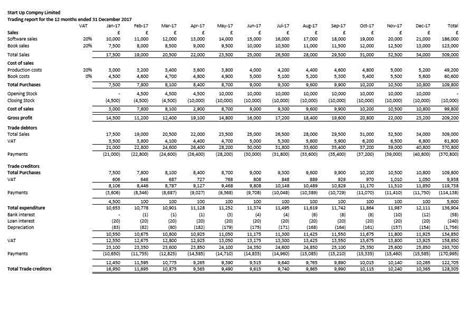 12 Month Cash Flow Statement Template Database