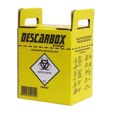 CAIXA COLETORA DE MATERIAL PERFUROCORTANTE 13L DESCARBOX Hospital