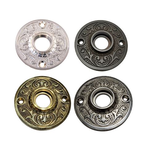 Door Knob Rosette Available In Five Finishes Brass Door Rose Solid