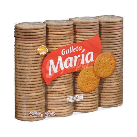 Hacendado Galleta Maria 4 Tubos 800 G