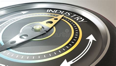 Industry 4 0 Compass Concept Stock Illustration Illustration Of