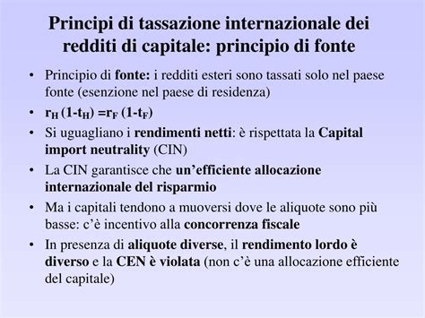 Ppt Tassazione Del Risparmio E Degli Investimenti In Economia Chiusa E Aperta Powerpoint