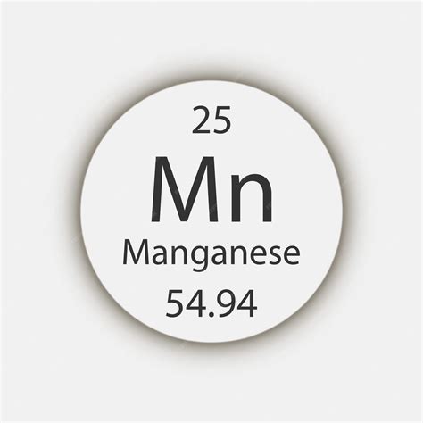 Premium Vector Manganese Symbol Chemical Element Of The Periodic