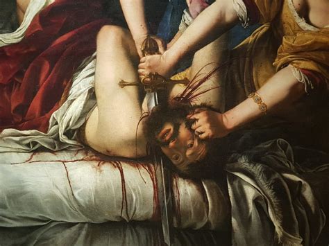 Artemisia Gentileschi Giuditta Decapita Oloferne Dettaglio