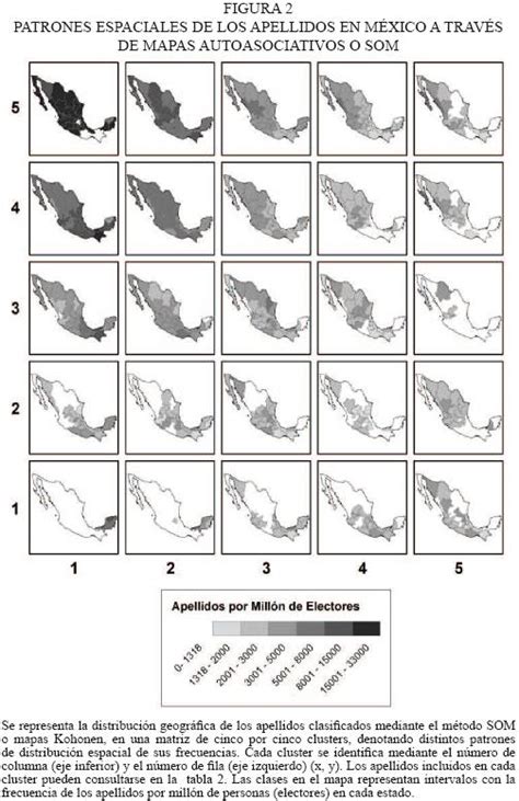 El An Lisis Geodemogr Fico De Apellidos En M Xico