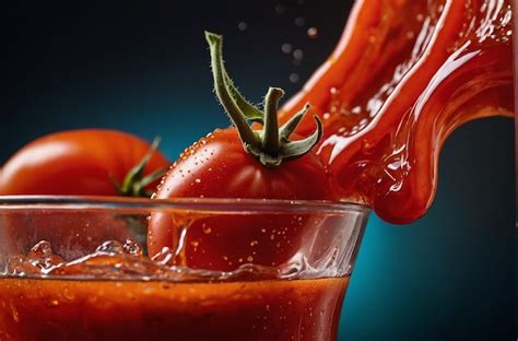 Premium Photo Vibrant Photo Of Tomato Juice Cul