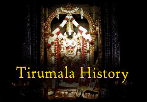 History of Tirupati - Tirumala Tirupati Darshan Seva Room online Booking