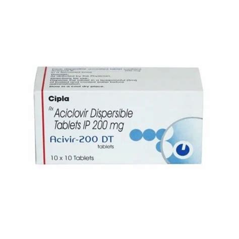 Acivir Mg Dt Acyclovir Tablet At Rs Stripe Aciclovir Tablet In