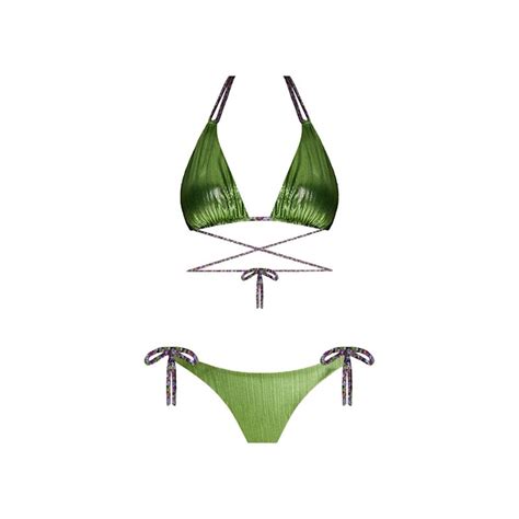 Nikki Green Bikini Set NUR KARAATA Wolf Badger