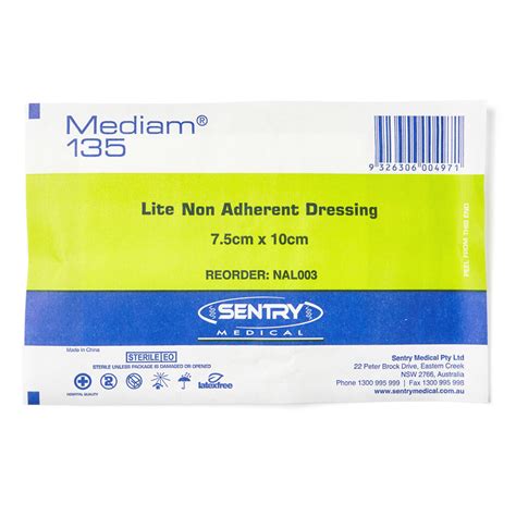 Non-Adherent Dressing 7.5cm x 10cm 10205011 - Student First Aid