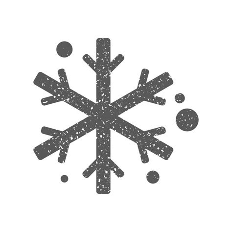 Mano que sostiene el icono de la nieve en la ilustración de vector de