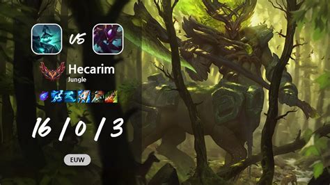 Hecarim Jungle Vs Kha Zix EUW GrandMaster Patch 13 9 YouTube