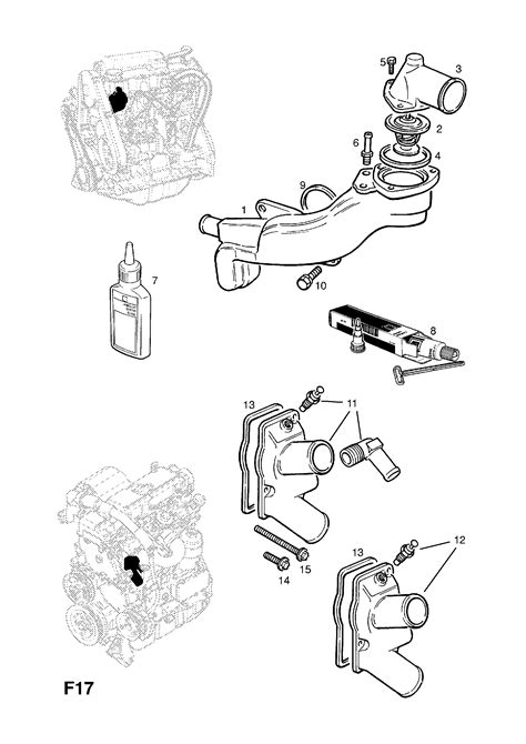 Opel Astra G Zafira A Thermostat Housing And Water Outlet Contd