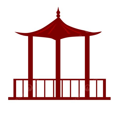 Pavilion Clipart Hd PNG, Hand Drawn Pavilion Pavilion Vector Map ...