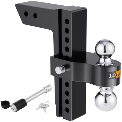 LOCAME Adjustable Trailer Hitch Fits 2 Inch Receiver Only 10 Inch