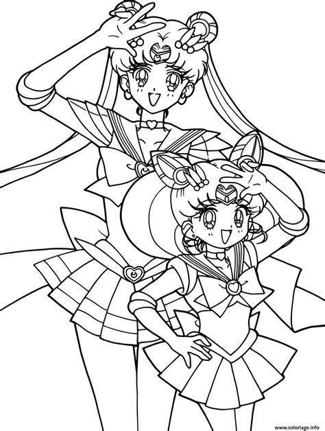 Coloriage Sailor Moon Manga Dessin Sailor Moon à Imprimer