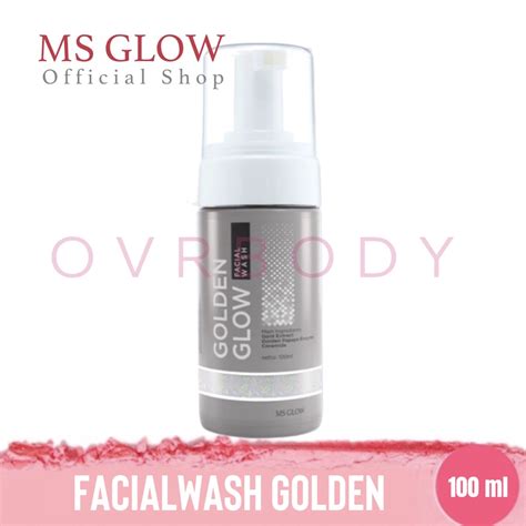 Jual FACIAL WASH GOLDEN GLOW FACE WASH MS GLOW SABUN WAJAH MS GLOW