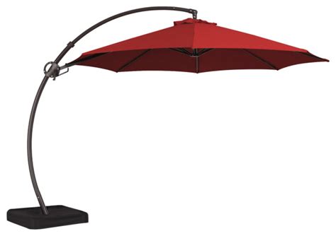 Jearey Curvy Cantilever Large Outdoor Hanging Umbrella