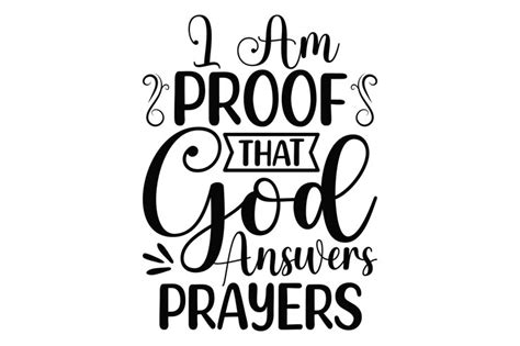 Premium Vector Bible Verse I Am Proof That God Answers Prayers