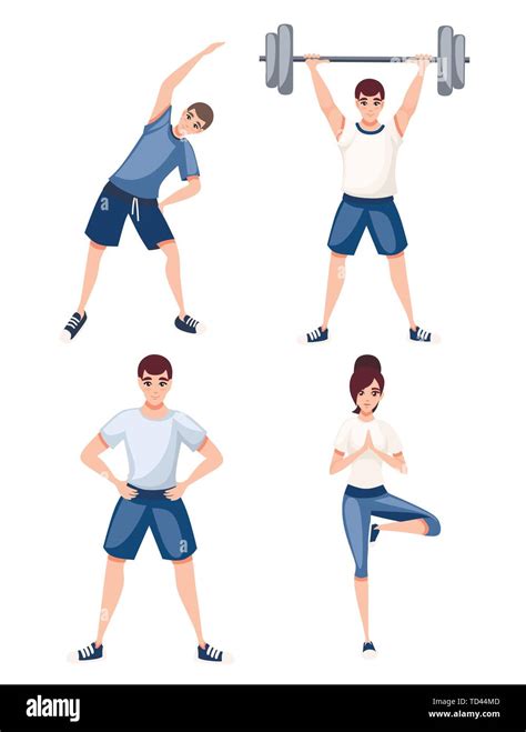 Women Exercising Illustration Hi Res Stock Photography And Images Alamy