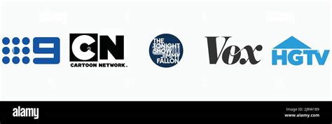 The Tonight Show Starring Jimmy Fallon Logo VOX Logo HGTV Logo