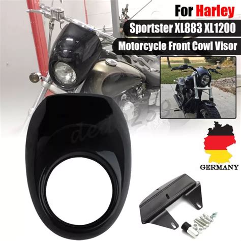 Scheinwerfer Lampenmaske Verkleidung Maske F R Harley Sportster Dyna Xl