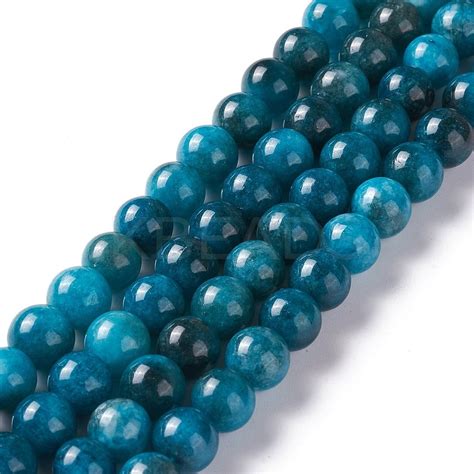 Wholesale Natural White Jade Imitation Apatite Beads Strands Kbeads