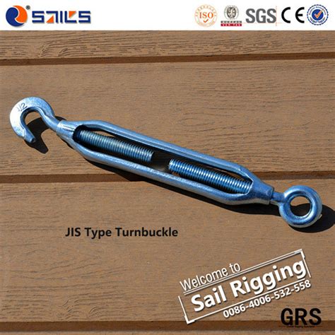 Galvanized Hook Eye Jis Type Frame Turnbuckle Carbon Steel Turnbuckle