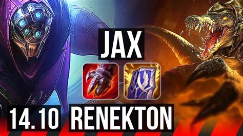 Jax Vs Renekton Top 7k Comeback 6 Solo Kills Godlike 37k Dmg