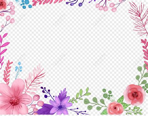 Border Bunga Png Images With Transparent Background Free Download On