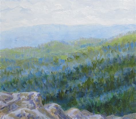 Meg West Oil Paintings Study Of Blue Ridge Parkway Ii