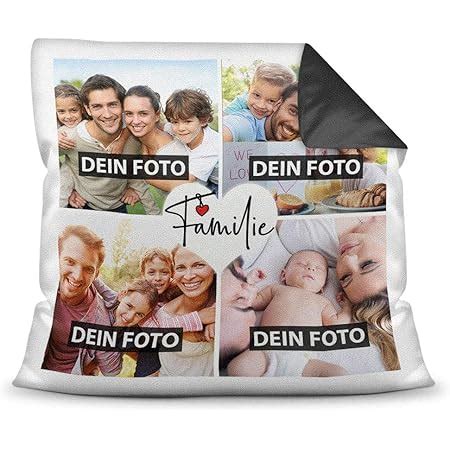 PR Print Royal Kissen mit Füllung Fotocollage selbst gestalten mit