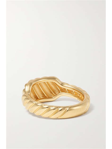 Bague En Or Carats Sculpted Cable Contour David Yurman