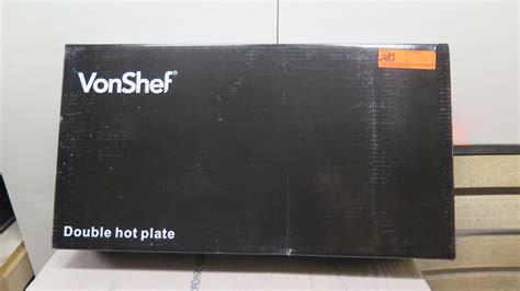 Von Chef Double Hot Plate