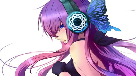 1080p Free Download Megurine Luka Pretty Dress Headphones Bonito