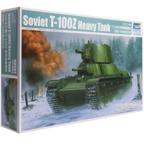 Trumpeter Soviet T 100Z Prototype Heavy Tank Military Model Kit Scale 1 35