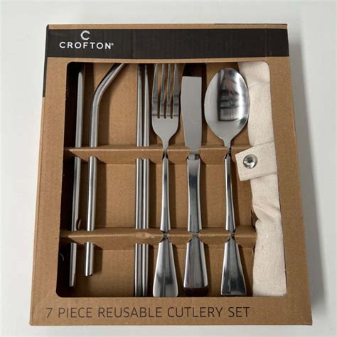 Crofton 7 Piece Reusable Cutlery Sets