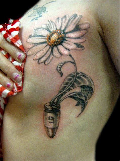 Rain Tattoo artist portfolio | Daisy flower tattoos, Flower tattoos ...