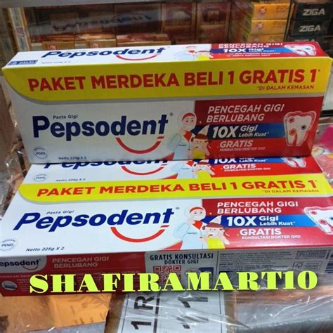 Pepsodent Pasta Gigi 225 Gr Isi 2 Lazada Indonesia