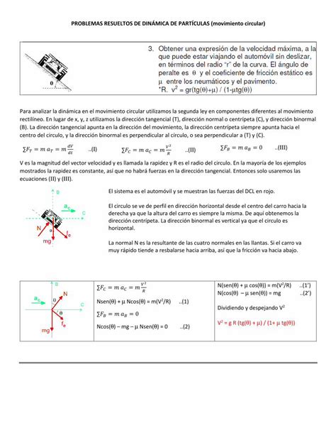 PDF PROBLEMAS RESUELTOS DE DINÁMICA DE PARTÍCULAS PROBLEMAS