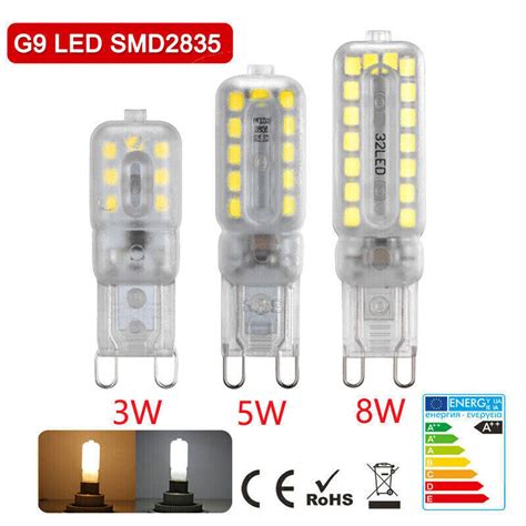 4× G9 Led Glühbirne Stiftsockel Birne Energiesparlampen 3w 5w 7w