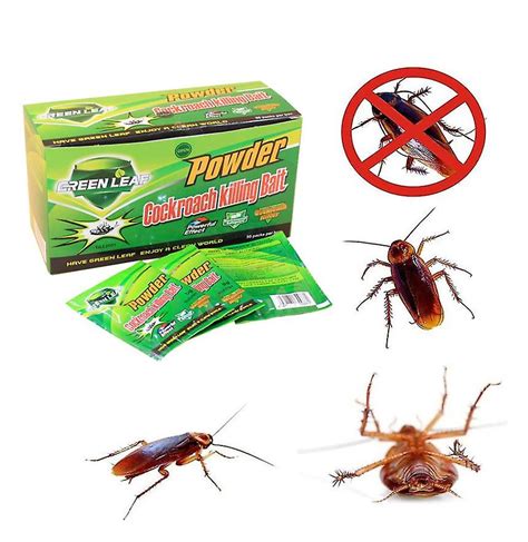 Pcs Eficaz Eficaz Interior Asesino Cucaracha Polvo Cebo Insecticida