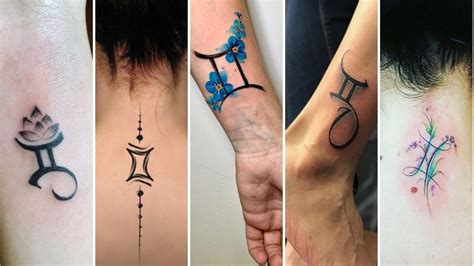 Most Beautiful Gemini Zodiac Sign Tattoo Design Ideas For Girls