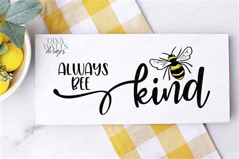 Always Bee Kind Bumble Be Kind Honey Bee Svg Png Eps