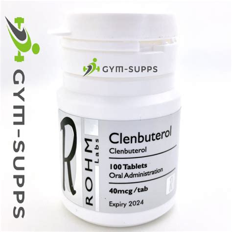 R O H M Rohm Clenbuterol Clen Mcg Tabs Gym Supps Uk