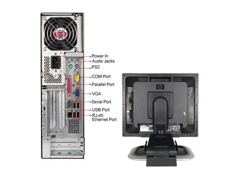 Refurbished HP Desktop Computer RP5700 19 LCD Brand My Vary Intel