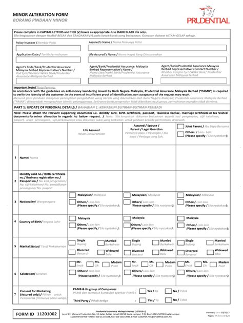 Fillable Online Minor Alteration Form Fax Email Print Pdffiller